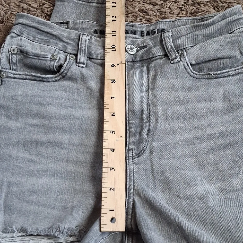 Women's American Eagle Curvy Hi-rise Skinny Distressed Jeggong Jeans Size 6